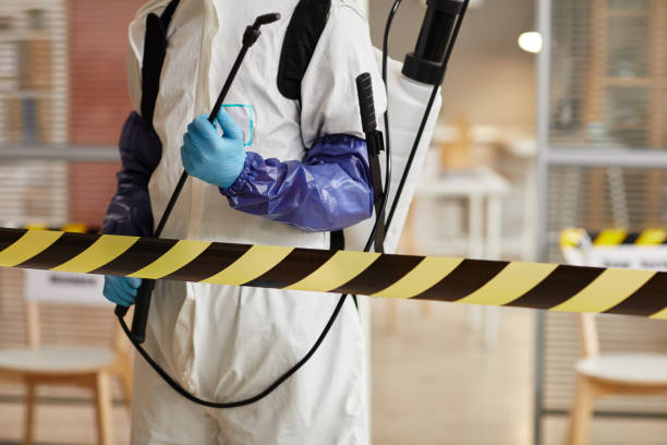 Professional Biohazard Cleanup technician working in Elmwood, IL